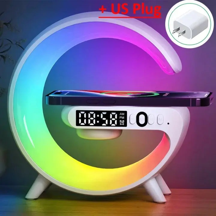Wireless Charging Station with Alarm Clock