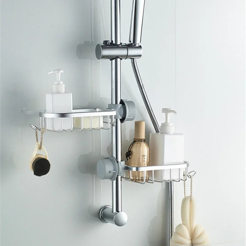 Aluminum Sink Caddy with Faucet Holder
