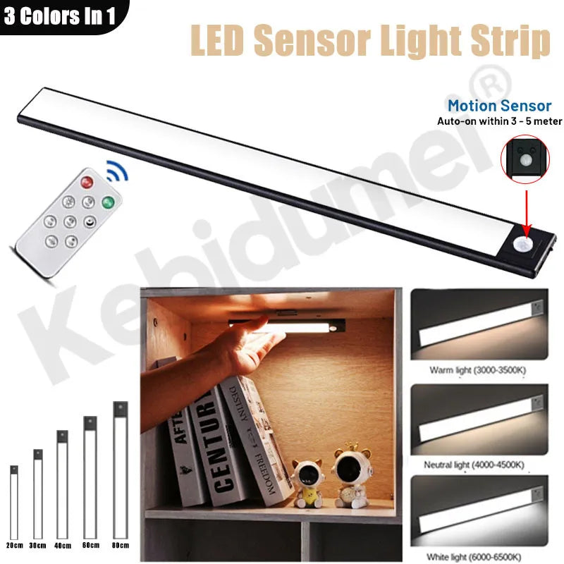 Rechargeable Motion Sensor Under-Cabinet Light