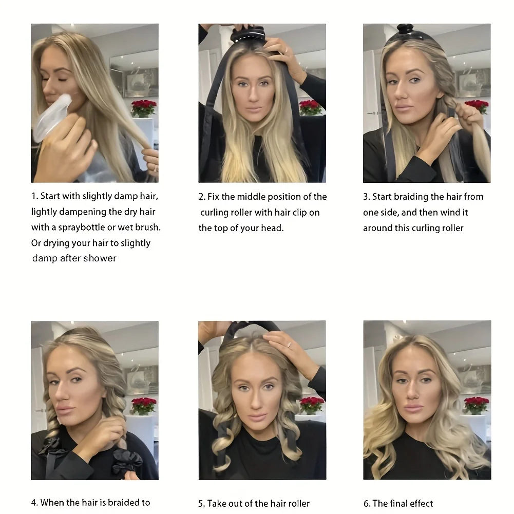 5-Piece Heatless Curling and Styling Set