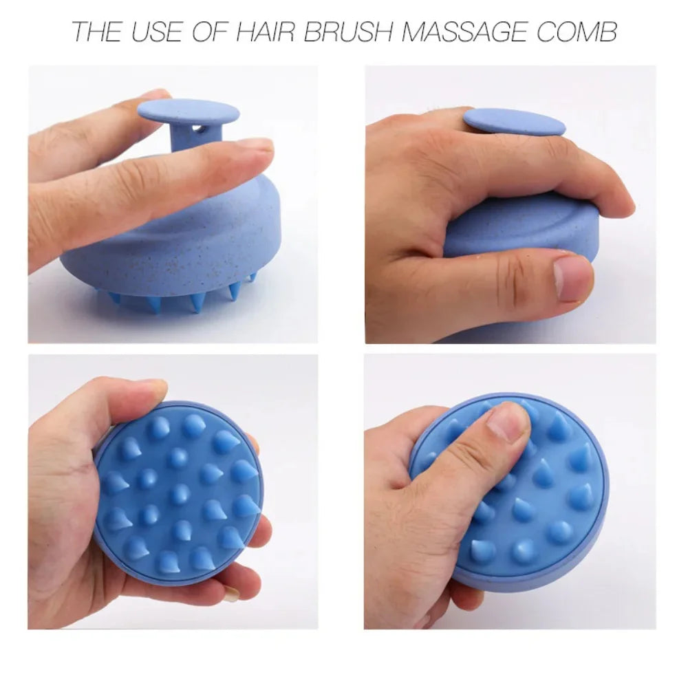 Silicone Shampoo and Scalp Massage Brush