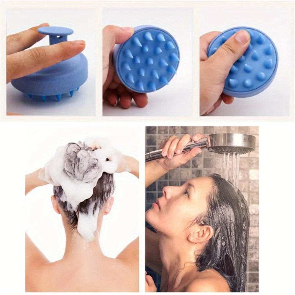 Silicone Shampoo and Scalp Massage Brush
