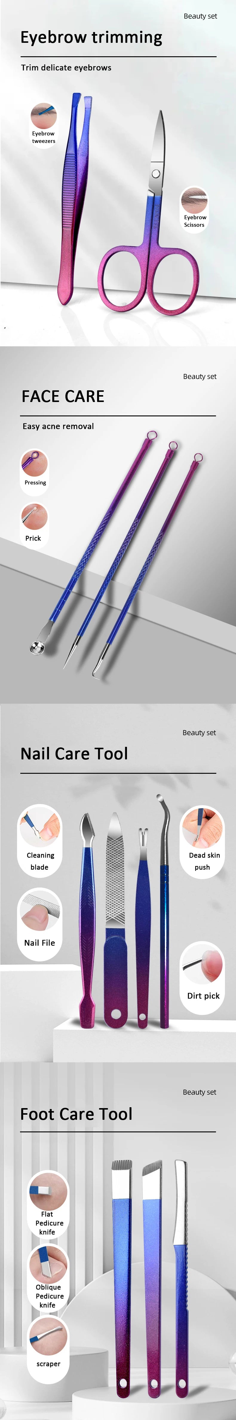 Stainless Steel Manicure and Pedicure Kit