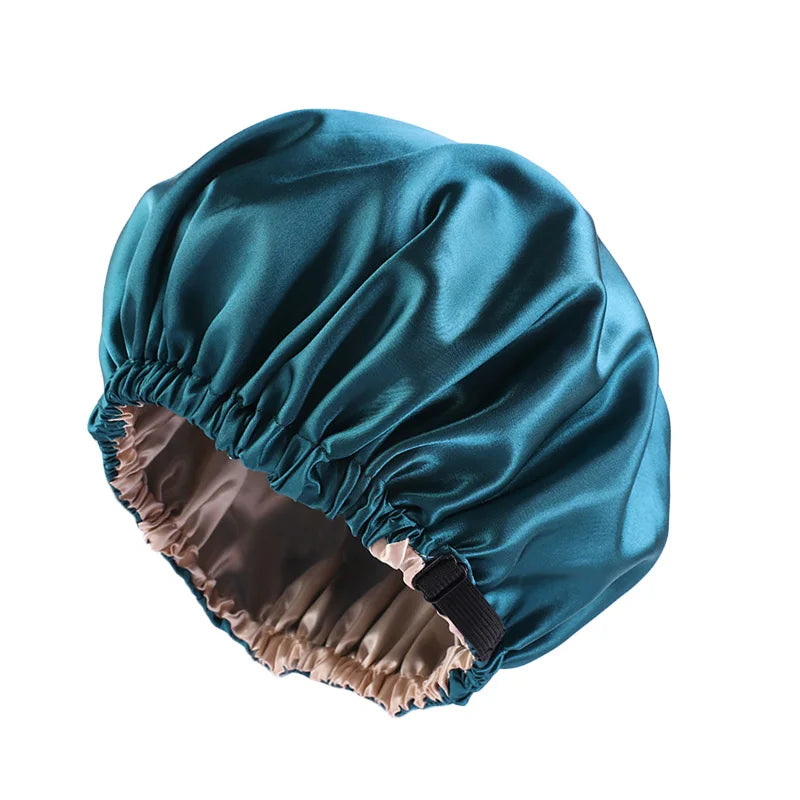 Adjustable Satin Bonnet for Sleeping