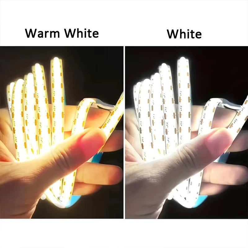 Battery-Powered Motion Sensor COB LED Strip Light