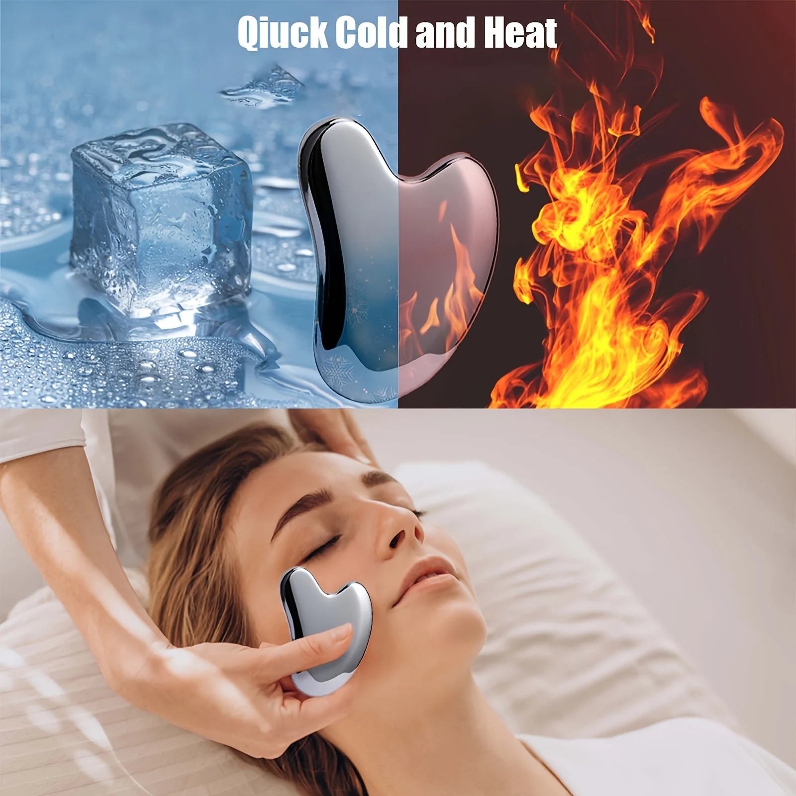 Stainless Steel Dolphin Gua Sha Tool